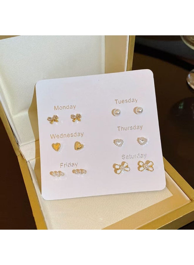 Goolsky Butterfly Bow Stud Earrings Set – Hypoallergenic Healing-Friendly Cute Ear Piercing Kit for Girls & Women, Safe Comfortable - Image 2