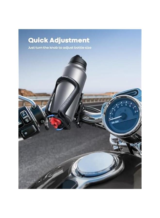 HOOKOR Bike Water Bottle Holder - 【for Handlebar & Frame】 【for 1.9-2.8 Diameter Bottles】Bicycle Drink Holder, Motorcycle Cup Cage with Screw Tool, Fit Standard and Smaller Size Bottles. - Image 5