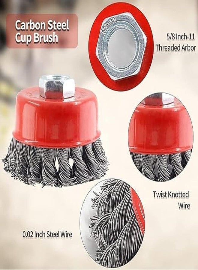 A K DIAMOND AK DIAMOND Twisted Wire Wheel Knotted Cup Brush Set - 3 Inch Diameter for Angle Grinder, Ideal for Rust and Paint Removal (Twisted Wire Wheel 1pcs, 1) - Image 3