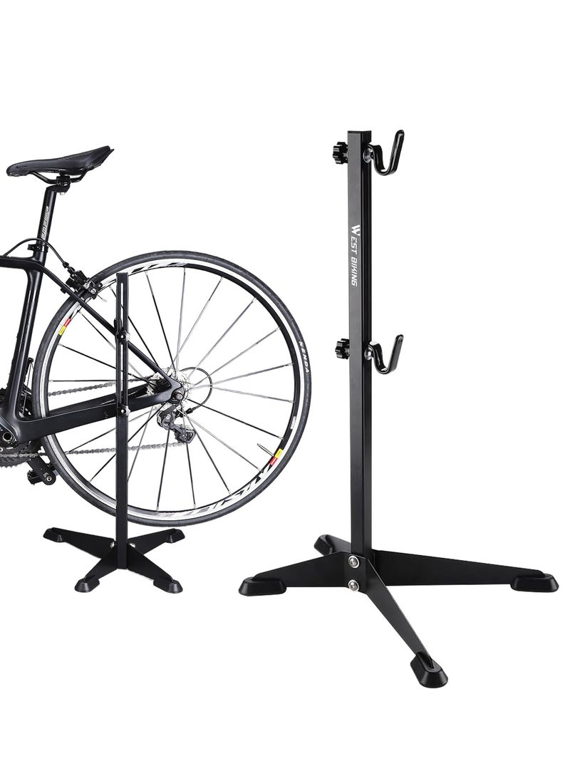 HomarKet Bike Parking Stand,Bike Floor Stand Parking Rack，Bike Rack Bicycle Floor Parking Stand, Bike Storage Holder for Garage,Indoor & Outdoor，Mountain & Road Bikes  - Image 1