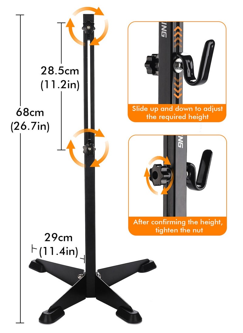 HomarKet Bike Parking Stand,Bike Floor Stand Parking Rack，Bike Rack Bicycle Floor Parking Stand, Bike Storage Holder for Garage,Indoor & Outdoor，Mountain & Road Bikes  - Image 5