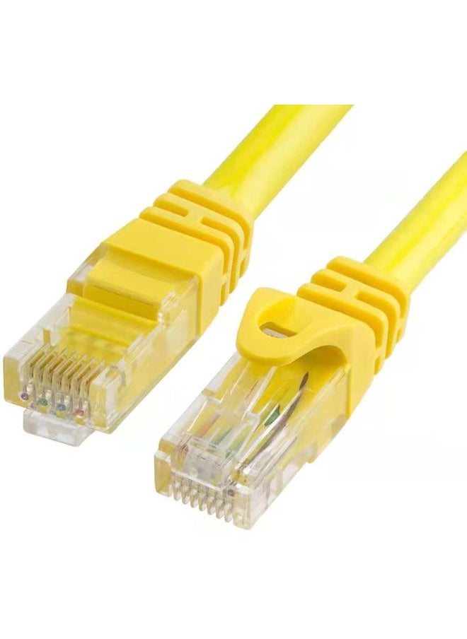 Generic Super Class 5 Finished Network Cable Unshielded Broadband Network Cable With Crystal Head Twisted Pair Jumper 1 M Computer Network Cable-Color:Yellow-Line Length:10m  - Image 3