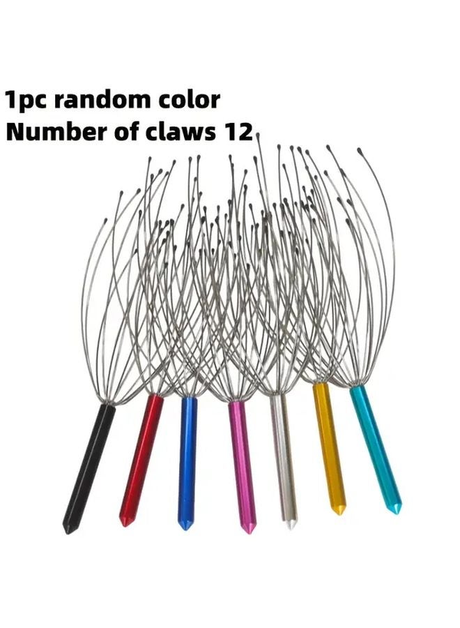 Octopus Head Massager 12 Tentacles Assorted Colors Portable Stress Relief Perfect Gift - Image 2