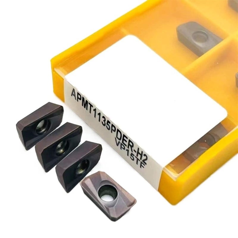 APMT1135 H2 15TF إدراجات خراطة كربيدية 10 قطع لتقوية الفولاد في مخرطة وأداة الطحن - Image 2