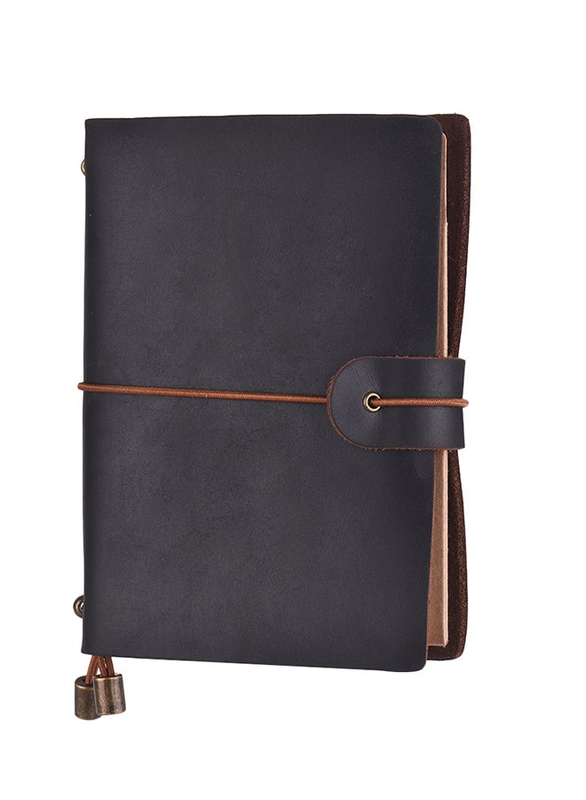 Generic Leather Soft Cover Refillable Journal Notebook with Elastic Strap  - Image 3