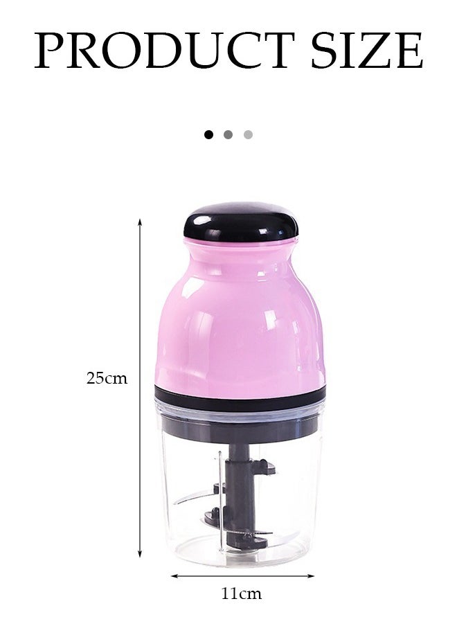 DUNISO Baby Food Blender, small multifunctional grinder, electric mixer, with stainless steel four bladed blades, 250W, 600ml, 25 * 11cm  - Image 2