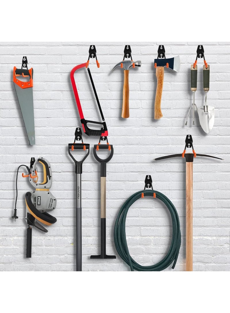 Suntown 2 Pack Garage Storage Utility Hooks, Garage Storage Hooks for Ladder Extension Cord Tool Cable, Wall Mount Medium Utility U Hooks, Garage Hanger&Organizer - Image 2