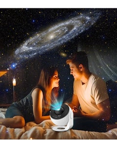 ELTRAZONE Planetarium Star Projector – Realistic Starry Sky & Solar System Constellation Night Light, Moon & Stars Projection for Kids & Adults – Home Theater, Bedroom, Living Room Decor (White) | STAR12IN1  - Image 2