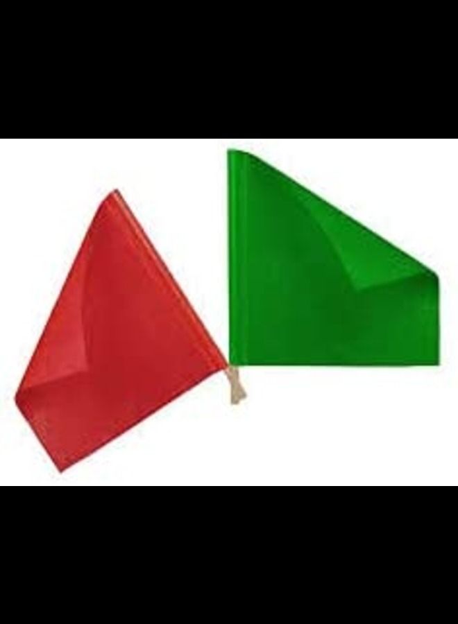 ABBASALI Traffic Safety Flag Red green 2pcs Each - Image 1