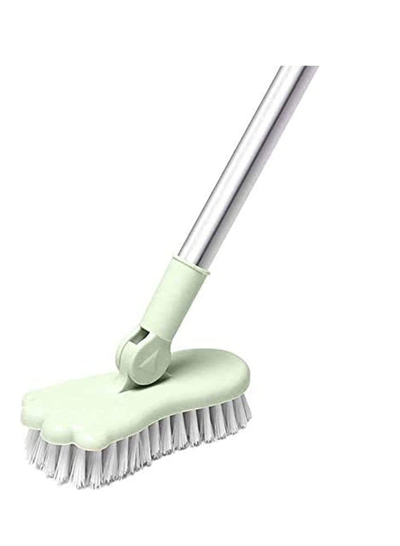 SOLARAE Floor Scrub Floor Scrub Brush Bathroom Bathtub Shower Tile Grout Scrubber Rotatable Handle Indoor Kitchen Push Broom Scrubbing Cleaning Brush - Image 1