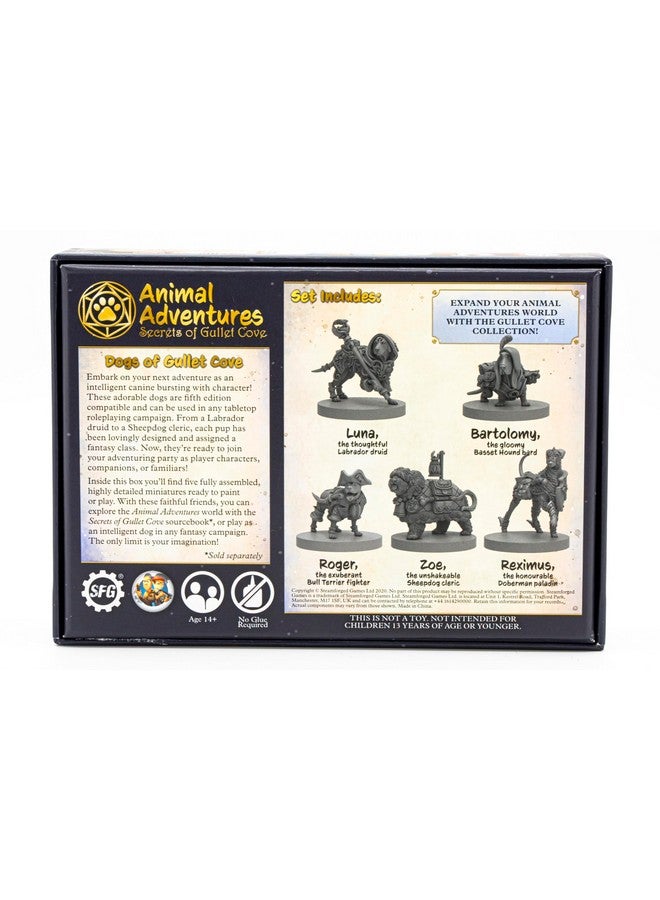 Steamforged Games Animal Adventures: Secrets of Gullet Cove - Dogs Roleplaying Miniatures 5E Compatible - Image 2