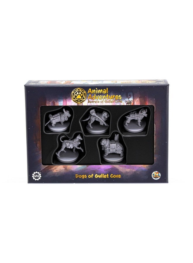 Steamforged Games Animal Adventures: Secrets of Gullet Cove - Dogs Roleplaying Miniatures 5E Compatible - Image 1