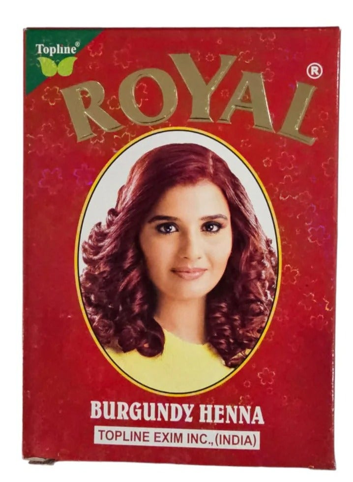 Royal Burgundy Henna Hair Color 60 g - Image 1
