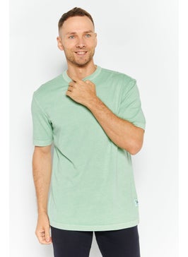Reebok Men Sportswear Fit Shirt Sleeves Training T-shirts, Green  - Image 1