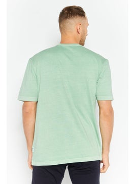 Reebok Men Sportswear Fit Shirt Sleeves Training T-shirts, Green  - Image 3