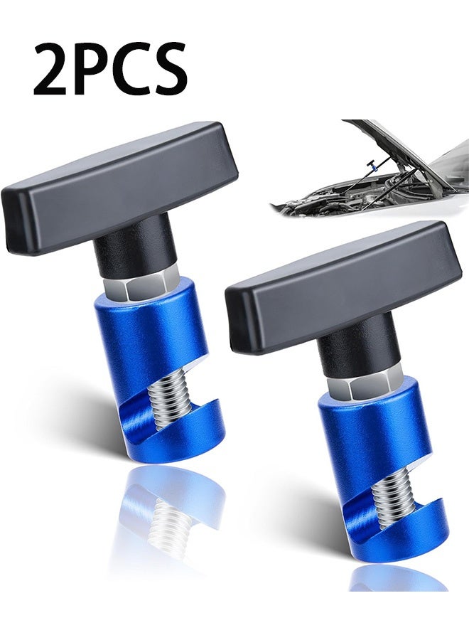 2PCS Car Hood Prop Struts Clamp, Hood Lift Clamp, Lift Support Clamp,Hood Lift Support Clip, for Car Rod Retaining Holder Tool, Portable Aluminum Alloy Anti - Image 1
