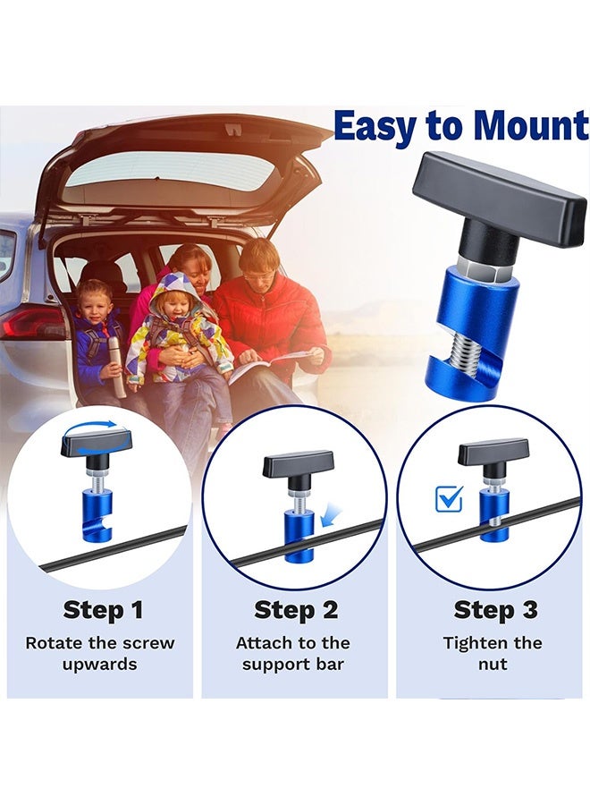 2PCS Car Hood Prop Struts Clamp, Hood Lift Clamp, Lift Support Clamp,Hood Lift Support Clip, for Car Rod Retaining Holder Tool, Portable Aluminum Alloy Anti - Image 5