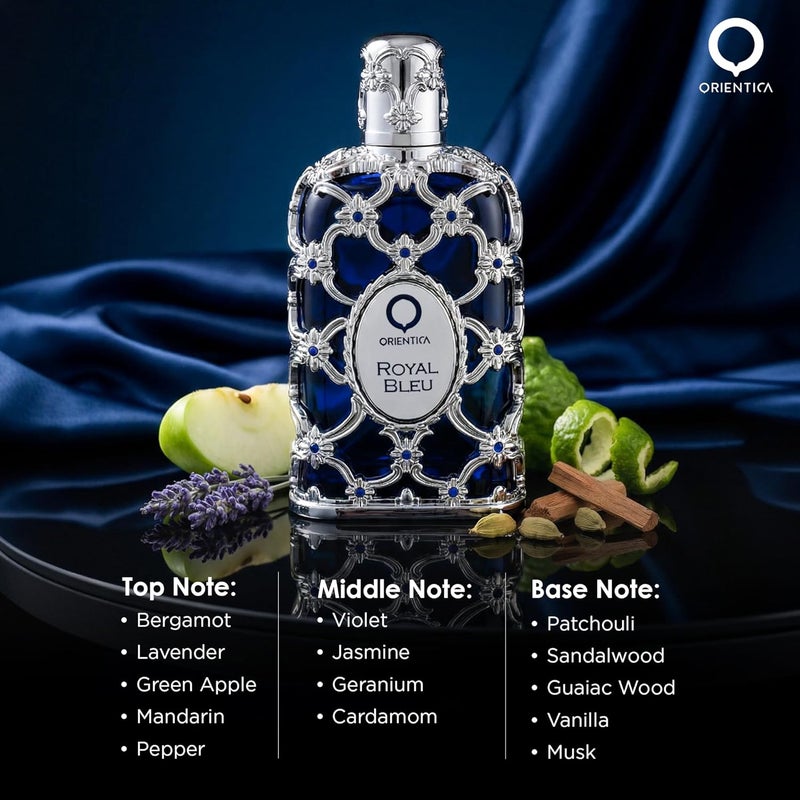 Orientica Luxury Collection Royal Bleu Eau De Parfum - 2.7oz / 80ml - Image 2