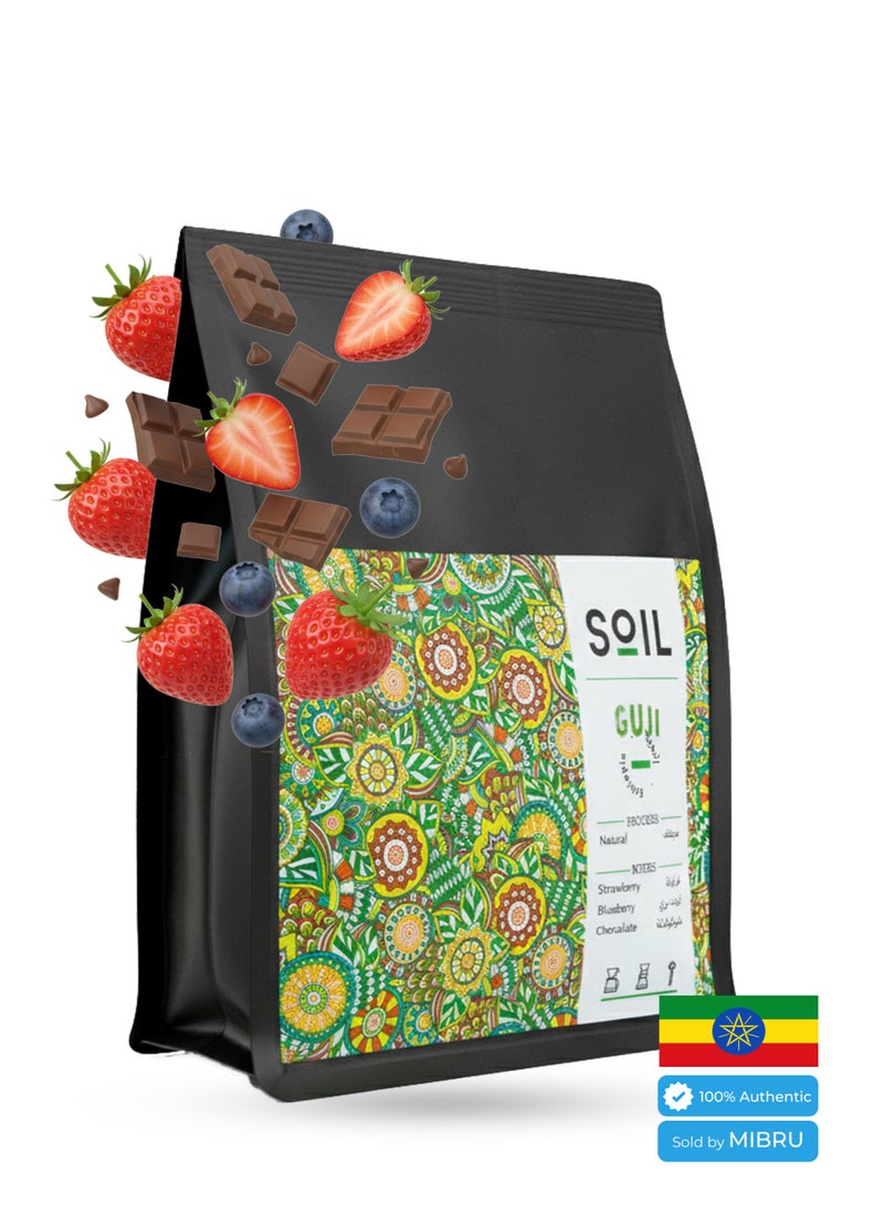 SOIL Coffee bean Ethiopia Guji Dried for Espresso And Filter Corps 250G Unground roasted coffee beans for specialty coffee - Whole Beans - Image 1