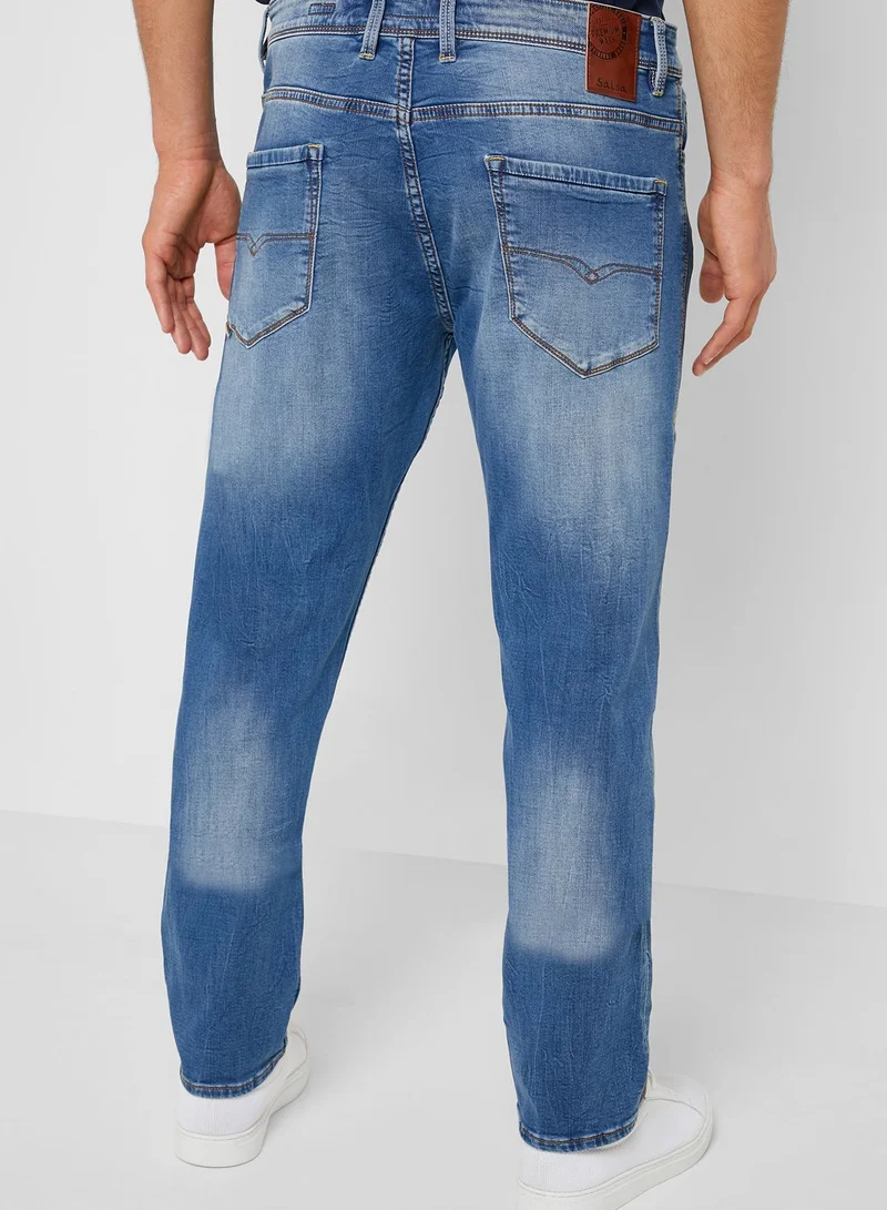 SALSA Distressed Slim Fit Jeans