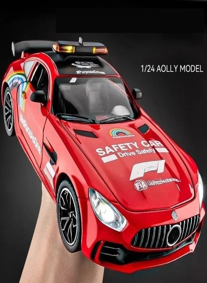 PLUSPOINT Diecast Metal GT3 F1 Edition 1:24 Car Realistic Scale Model,Pull Back Diecast Classic Vehicles Alloy Simulation Supercar with Lights and Sound Collection and Gift for Aldult, Kids - Image 5