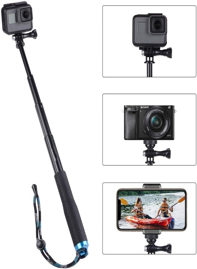 Action Pro 36 inch Adjustable Extension Hand Grip Selfie Stick Handheld Monopod Compatible with GoPro 13 12 11 10 9 8 7 6 5 DJI Insta 360 SJCAM YI 4K Eken Noise Play and All Smartphones - Image 3