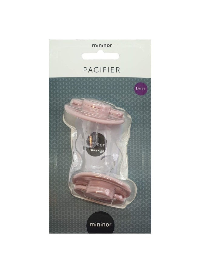 Mininor عبوة من 2 مصاصة دائرية للأطفال، 0 شهور +، وردي - Image 3