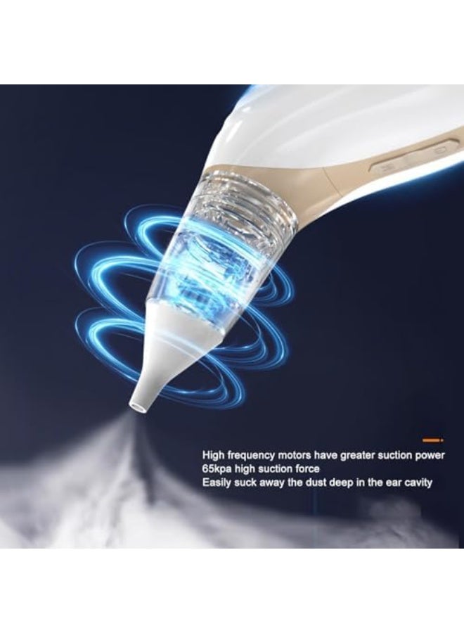 L LULONG Earwax Remover, Electric Ear Suction Cleaner, 3 Levels of Suction, Low Noise, Rechargeable, Detachable Earwax Removal Set, Ear Pressure Head, Portable Ear Liquid Collection Tool - Image 2