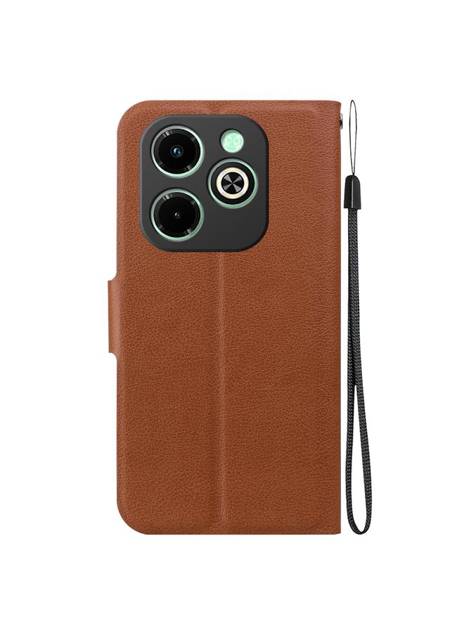 زبون جراب لهاتف Infinix Smart 8 / Smart 8 HD مصنوع من الجلد فائق النحافة ومشبك مغناطيسي - Image 3