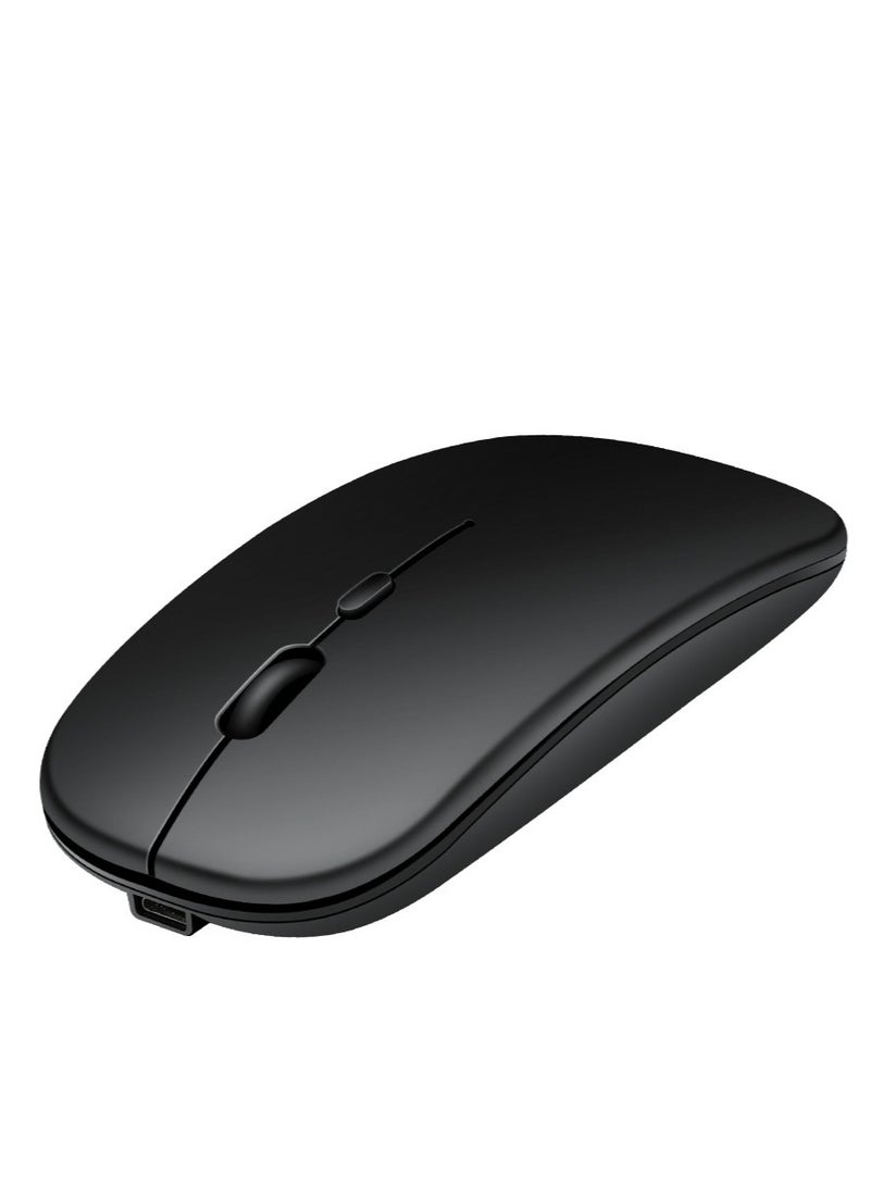 GULFLINK Wireless 2.4G Mouse Ultra-thin Silent Mouse Portable and Sleek Mice Rechargeable Mouse 500 MAH Black  - Image 2