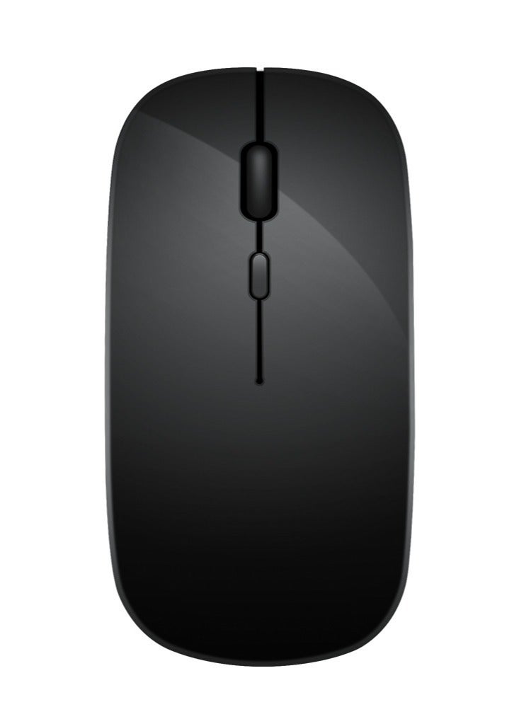 GULFLINK Wireless 2.4G Mouse Ultra-thin Silent Mouse Portable and Sleek Mice Rechargeable Mouse 500 MAH Black  - Image 1