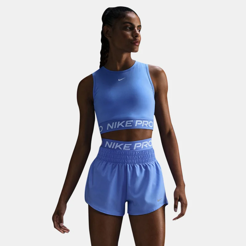 Nike Blue Women's Pro Dri-FIT Crop Top for Women | Best Price UAE