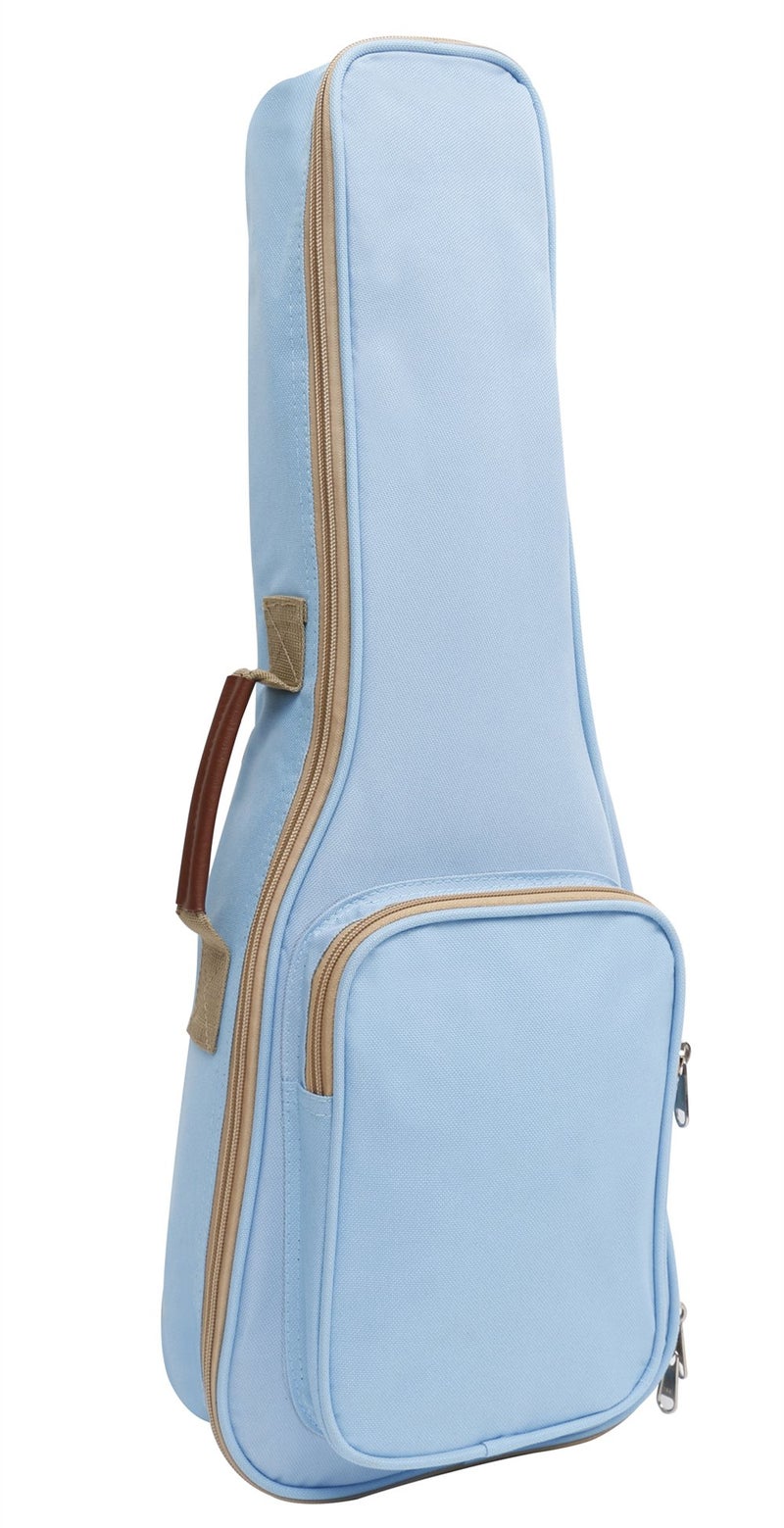 HOT SEAL 10MM Leather Handles Thick Durable Colorful Ukulele Case Bag with Storage (21in, Light Blue) - Image 2