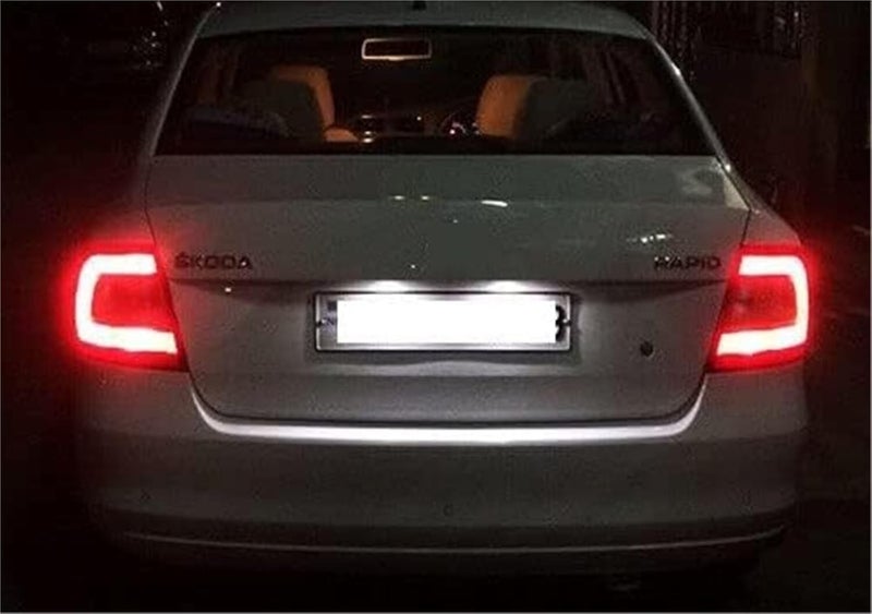 QASULER LED License Plate Light for Skoda Vehicles - Image 3
