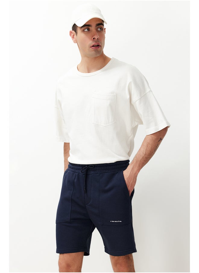 trendyol Men's Regular Cut Text Printed Shorts & Bermuda TMNSS24SR00056  - Image 3