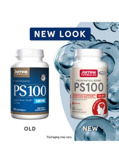 jarrow formulas Ps 10060 Softgels 100 Mg Phosphatidylserine (Ps) Cognition Support Dietary Supplement Promotes Brain Health Soy Free Up To 60 Servings  - Image 3