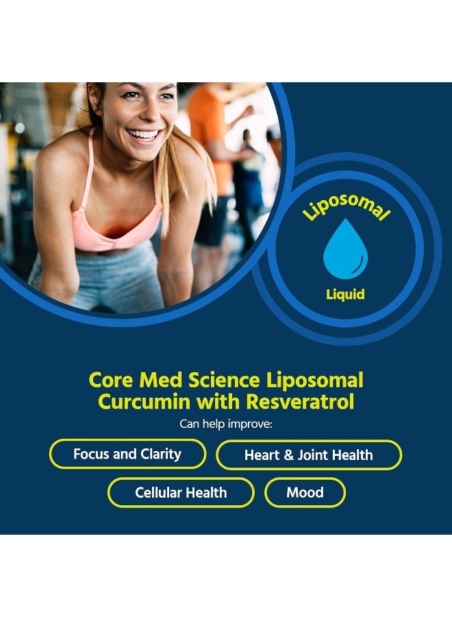 Core Med Science Liposomal Curcumin, 200g with Resveratrol 6oz - Image 2