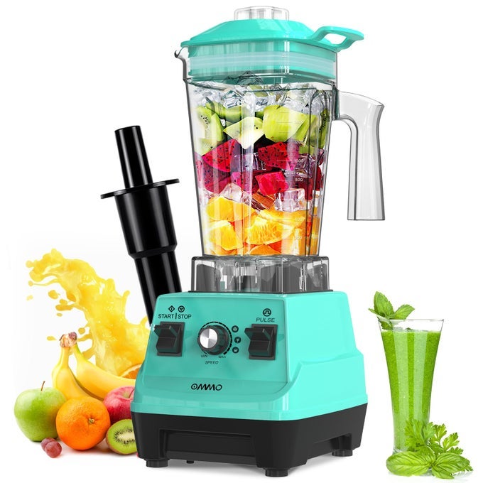 BLENDER 1800W PROFESSIONAL HIGH SPEED COUNTERTOP BLENDER WITH DURABLE STAINLESS STEEL BLADES 60OZ BPA FREE BLENDER FOR SHAKES AND SMOOTHIES NUTS ICE AND FRUITS DISHWASHER SAFE