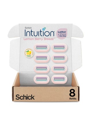 Schick Intuition Refill Lemon Berry Breeze Razors For Women ; Intuition Razor Blades Refill With Organic Lemon 8 Count Razor Refills - pzsku/Z7CAD1D72310760B3B944Z/45/_/1696071964/927920cf-1ea7-4e16-9a24-650d34d52bf4