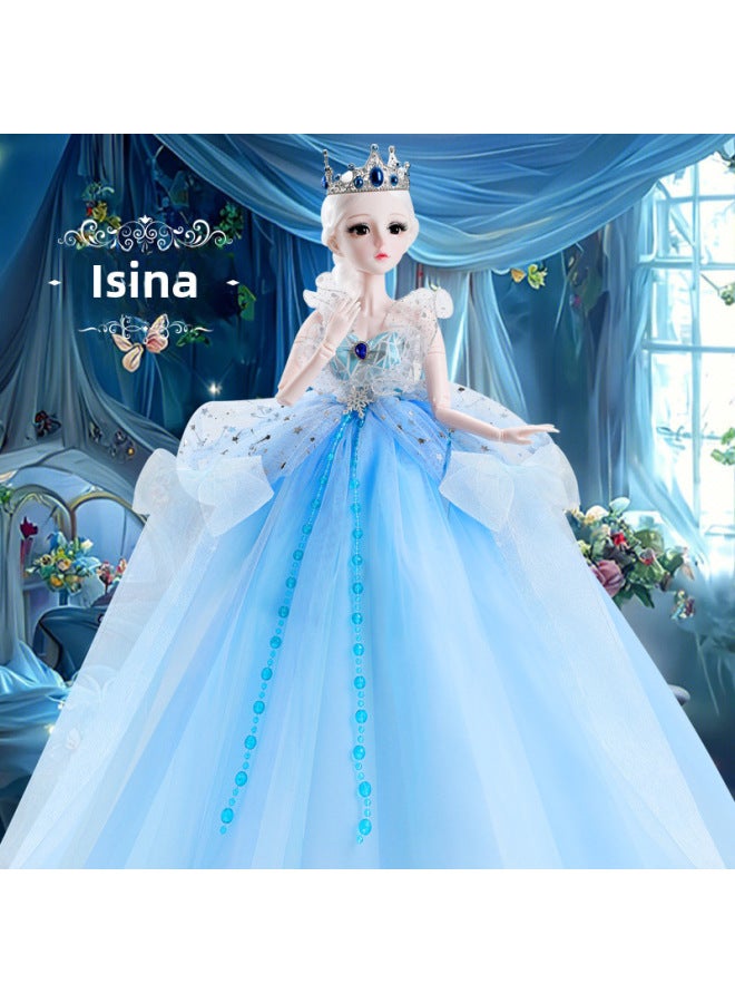 60cm Doll Toy Gift Box Girls Princess Aisha Barbie Doll Set Children's Plaything Enamel Plastic Dolls Suit-Color:Princess Iana-Height:60cm 【blink Version】 Intimate Gift Package - Image 1