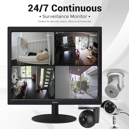 SKitphrati 17" Monitor Square Monitor 1280 X 1024 with 45% sRGB Color Correction and 5:4 Aspect Ratio, 75 Hz, VESA Mountable, VGA, HDMI, TN Panel - Image 3