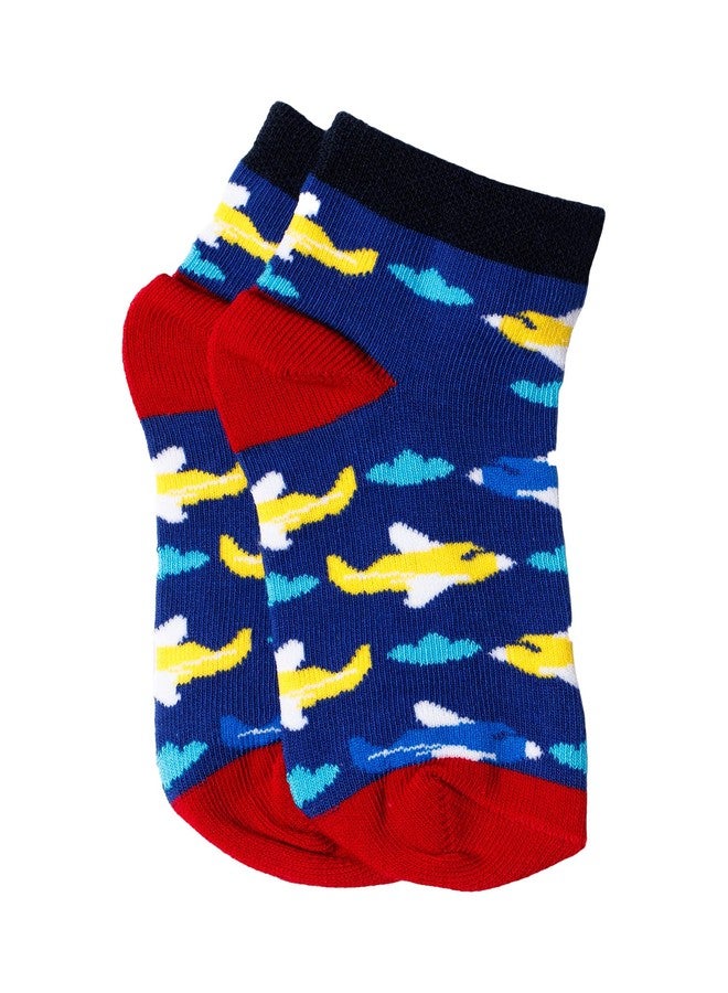 BODYCARE Kids Ankle Length Socks Pack of 4 Cotton Soft Stretchable Comfortable Antibacterial Moisture Wicking Socks for Sports Casual Use All Season - Image 4