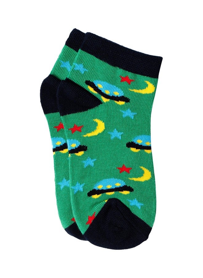 BODYCARE Kids Ankle Length Socks Pack of 4 Cotton Soft Stretchable Comfortable Antibacterial Moisture Wicking Socks for Sports Casual Use All Season - Image 3