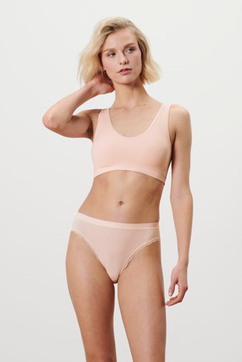 Tchibo Women 2 Pieces Seamless Briefs, Beige - Image 1