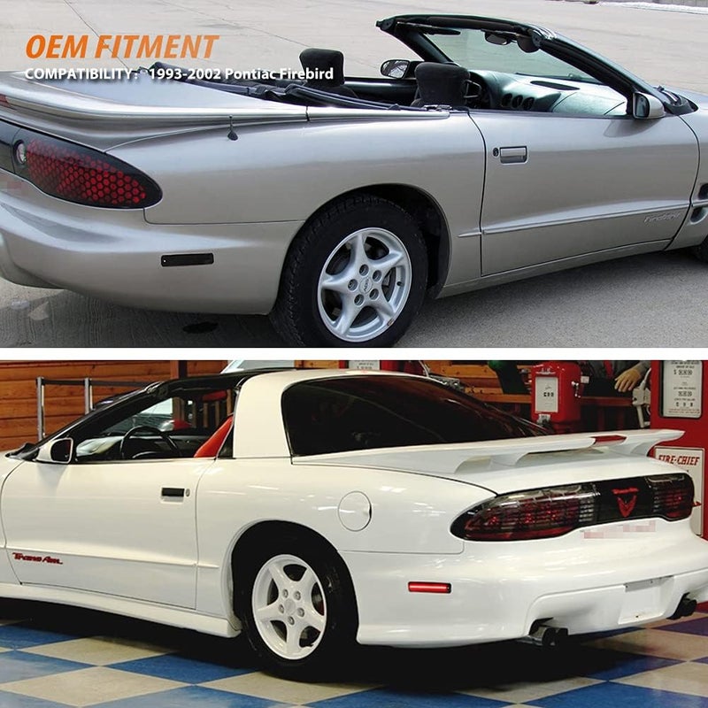 ADIIL Side Marker Lights Bumper Reflector Lamps Cover Housing Kit for 1993-2002 Pontiac Firebird Trans Am - Image 4