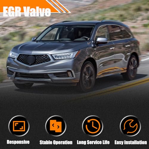Quivimoro EGR Valve EGV1248 Replacement for Honda Ridgeline HR-V Civic Accord Crosstour Passport Elite, EGR Valve Exhaust Gas Recirculation Valves for Acura ILX MDX RDX RLX TLX Replace OE# 18011R1AA00, EGR2008 - Image 5