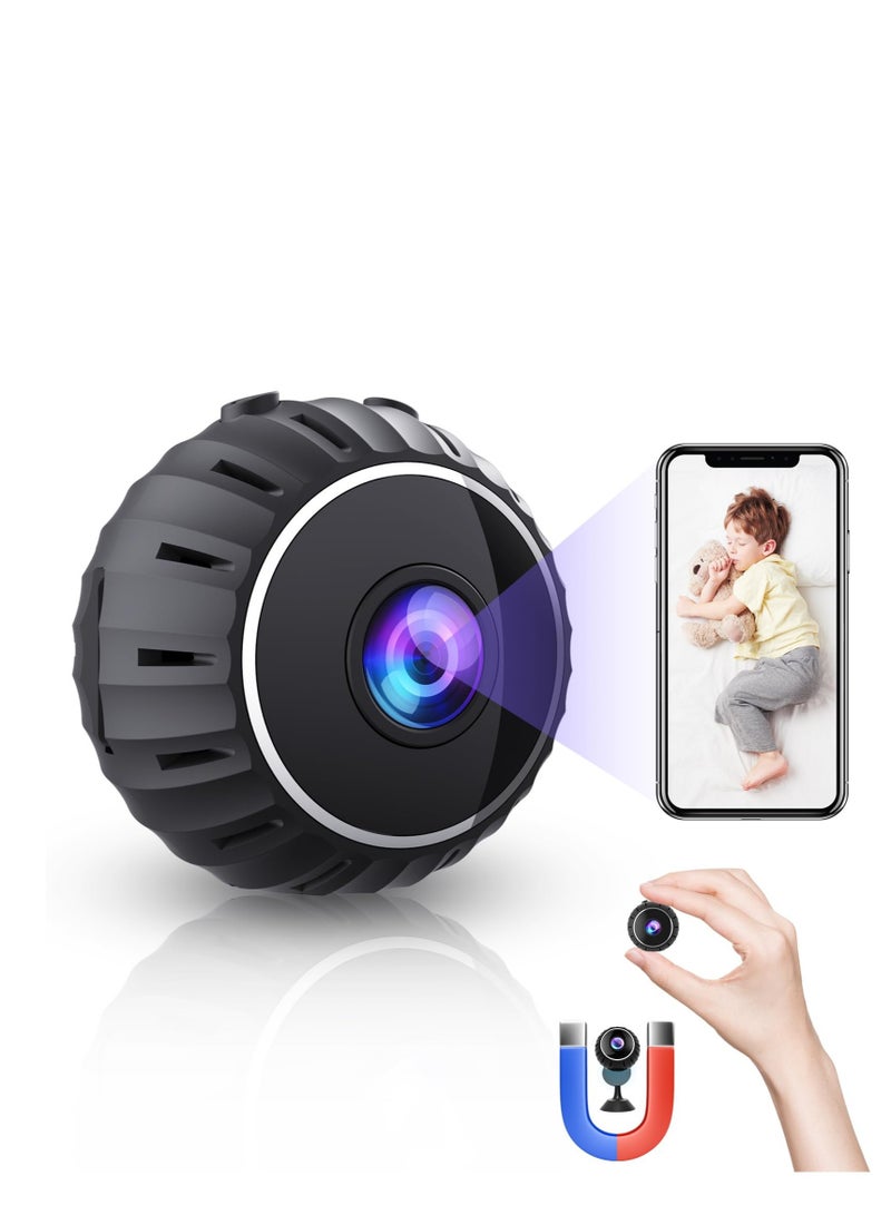 Excefore Mini Spy Camera,1080P HD Mini Camera Hidden Security Cam, Wifi Wireless Micro Nanny Cam with Audio and Video, Mini Camera with Night Vision Motion Detection for Outdoor/Indoor - Image 1