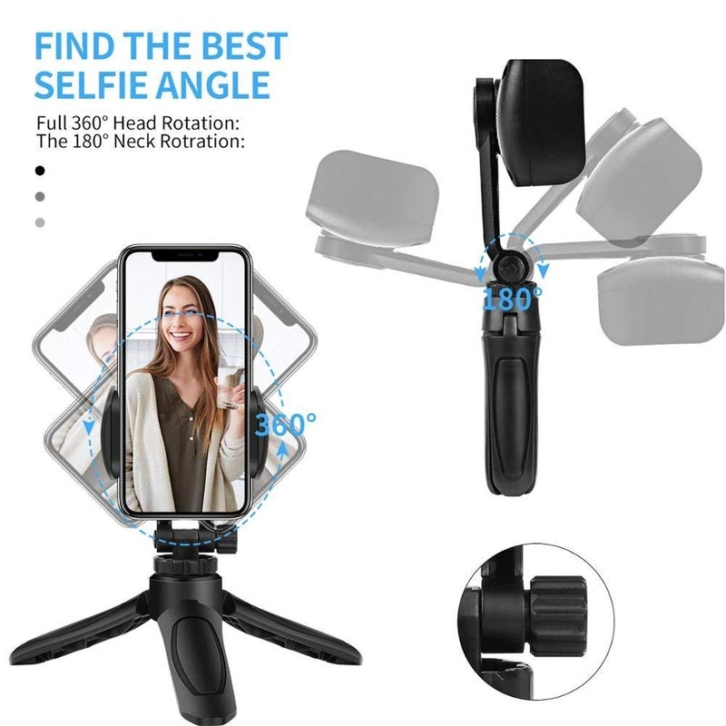 OAHU 360 Photo Mini Tripod For Mobile & DSLR/Mirrorless Cameras, Portable, Black, Rubber, 3-Leg Section, Ball Head, Compatible with Smartphone - Image 3