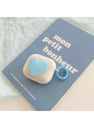 For AirPods 4 Headphone Set Cartoon Diy Doll Pendant Apple 1/2 Generation/pro2 Bluetooth Soft Case Bracelet-Color:Beige Soft Shell + Ring Buckle-blue Love Heart-Model:AirPods 1/2 Generation (protective Cover) - pzsku/Z7CAD5D614B57D7016141Z/45/1746223914/c1a51f59-207c-4602-8029-2814057c2b1a