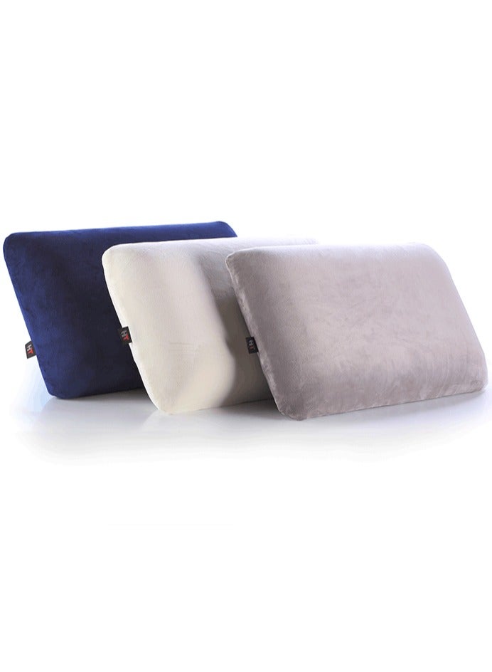 HT Classic memory foam medical bed pillow, hotel pillow to prevent neck and shoulder pain, grey, 60 * 40 - Image 3
